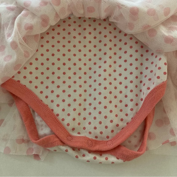 Disney Minnie Mouse 18 Months Baby Girl Pink Tulle Bodysuit Dress - Picture 4 of 8
